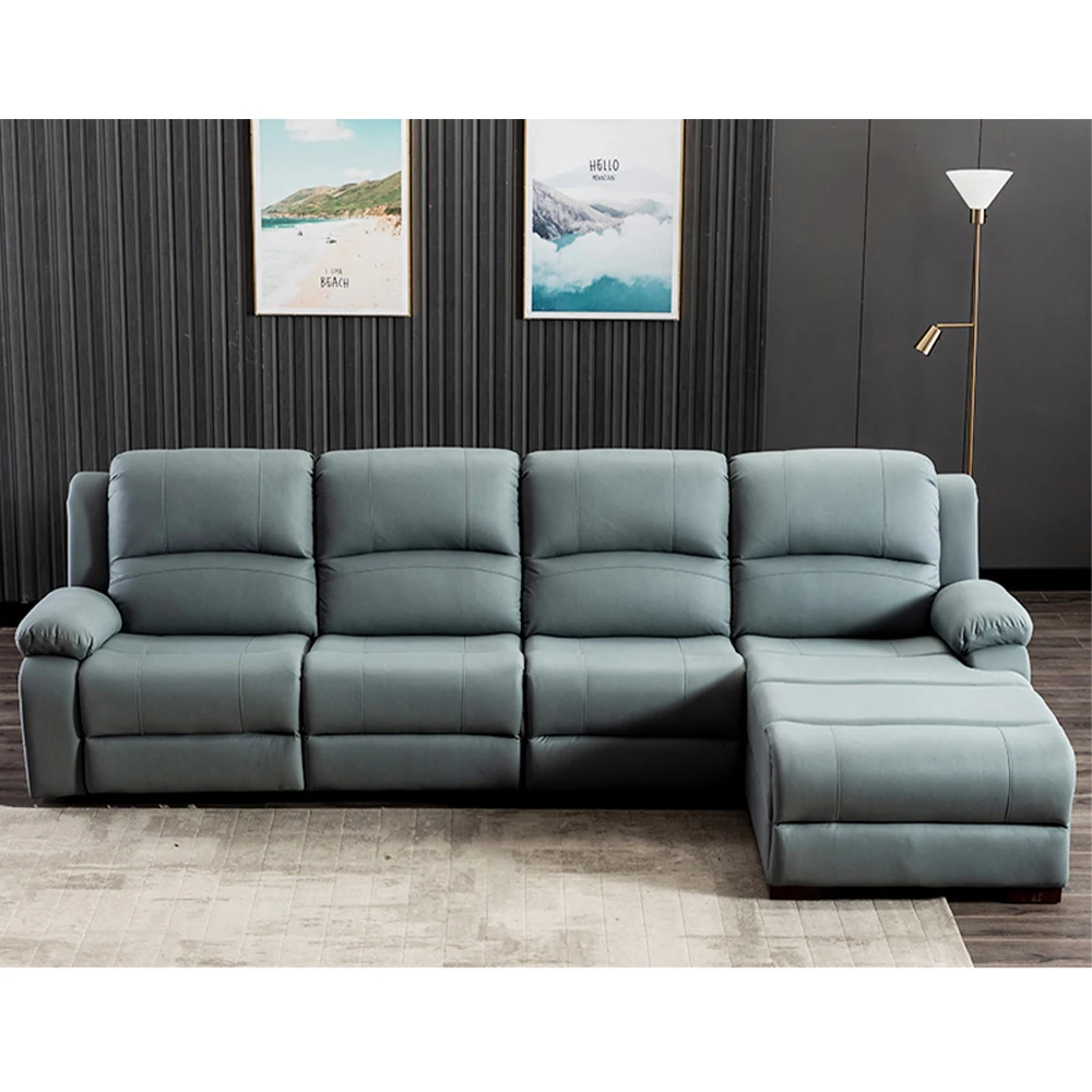 Home Cinema Couch - Sofá Reclinable Eléctrico Manual de Cuero