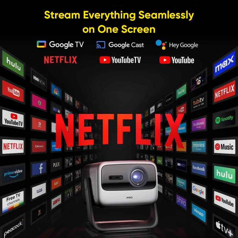 Netflix Home Cinema - Proyector JMGO N1S Ultimate 4K, Versión