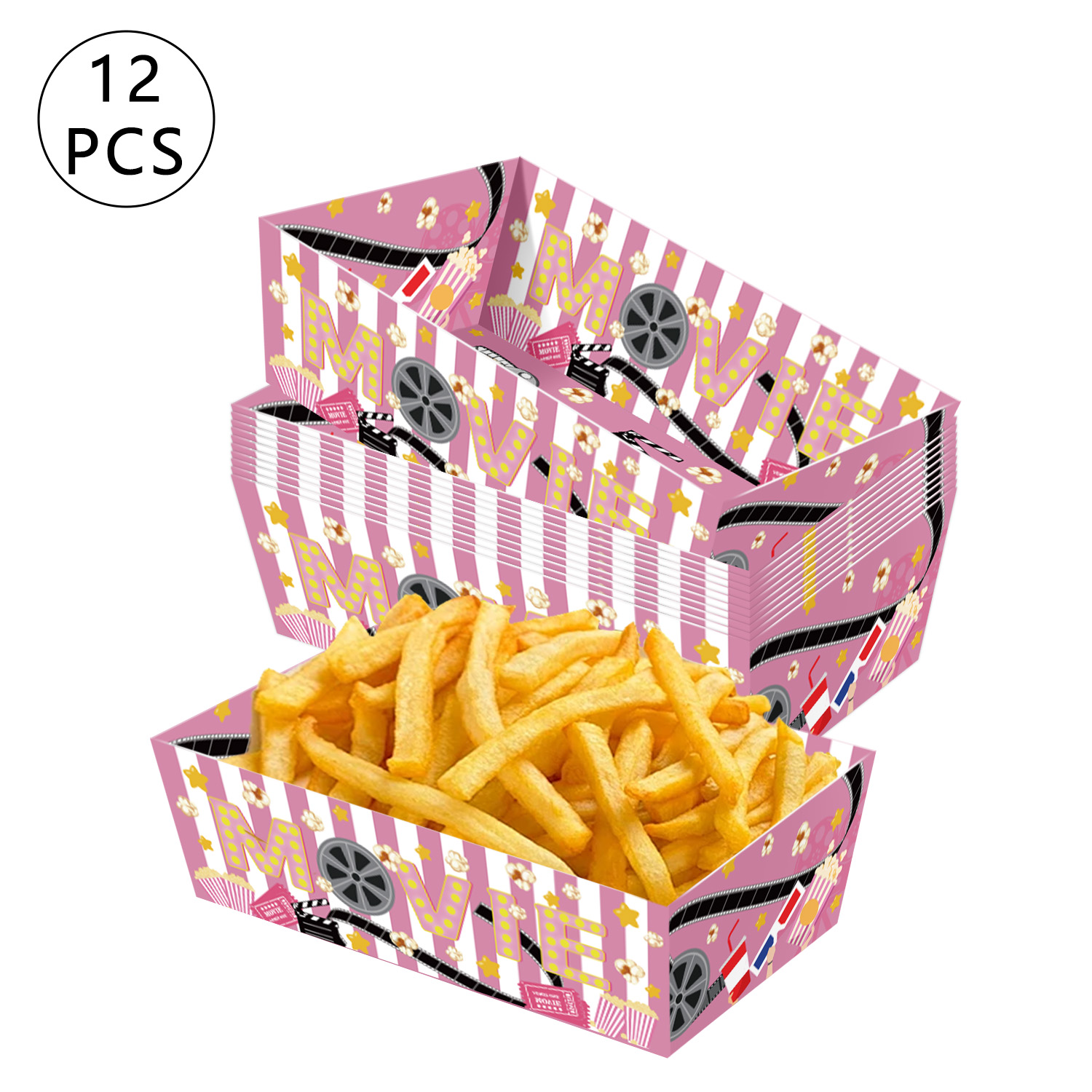 Home Cinema Events - Bandejas de Papel Desechables para Comida
