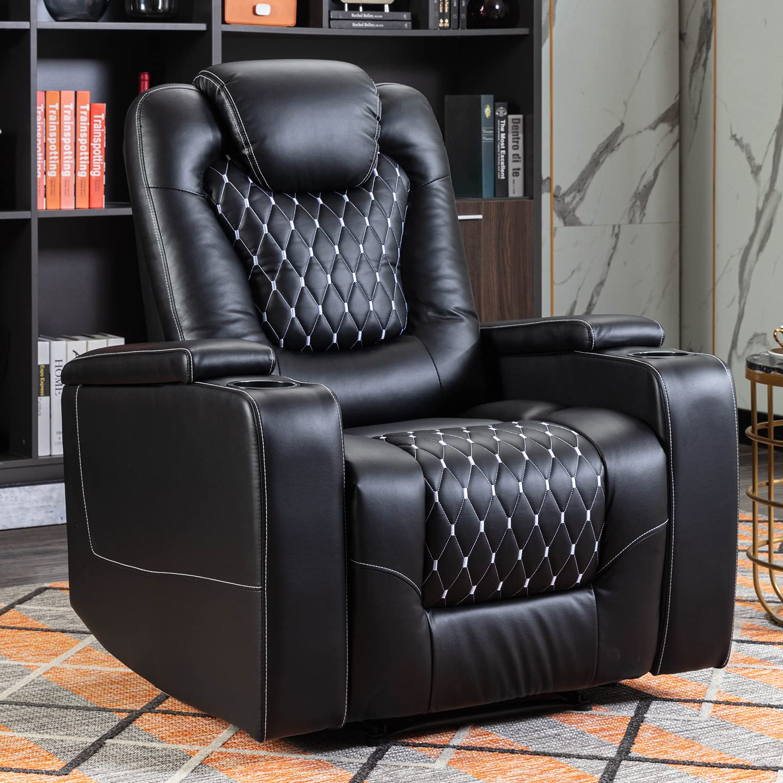 Home Cinema Couch - Silla reclinable eléctrica con puertos USB