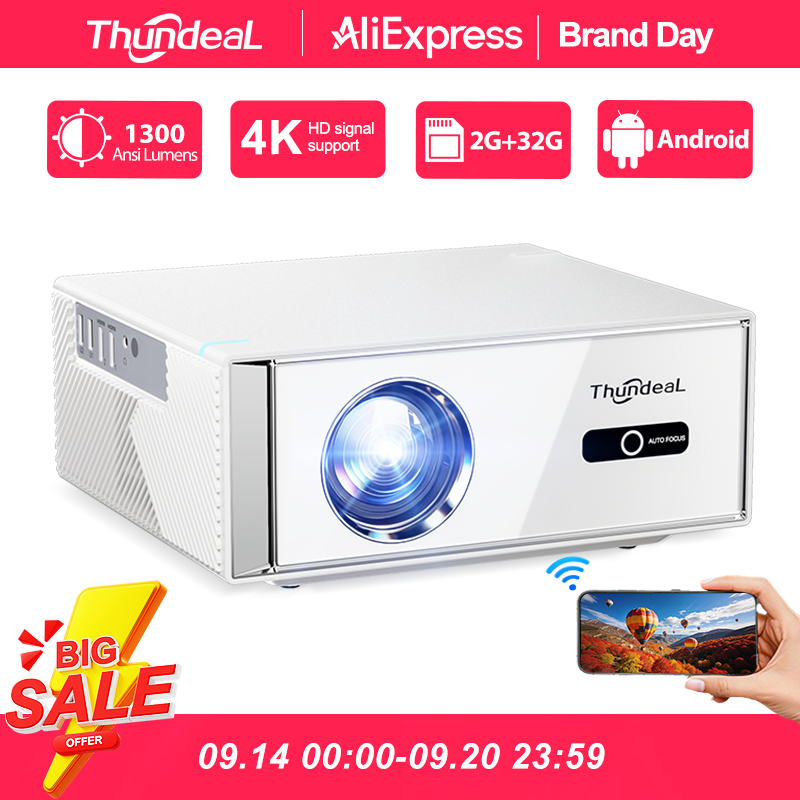 Home Cinema Night - Proyector ThundeaL TD95W 4K Full HD