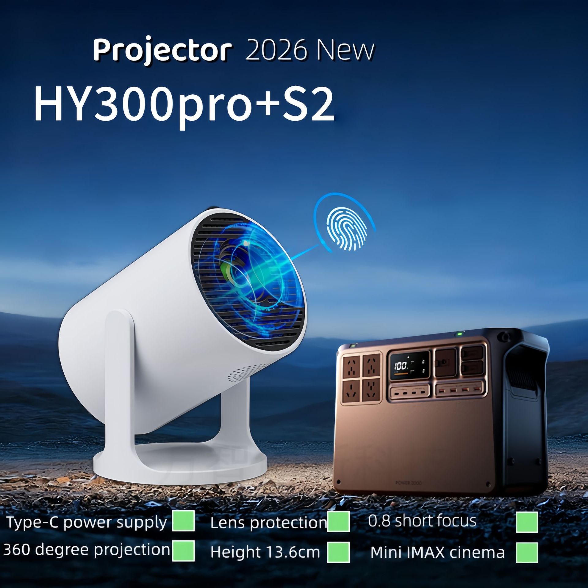 Home Cinema Ultra Short Throw Projector - Proyector inteligente de ultra corta distancia,