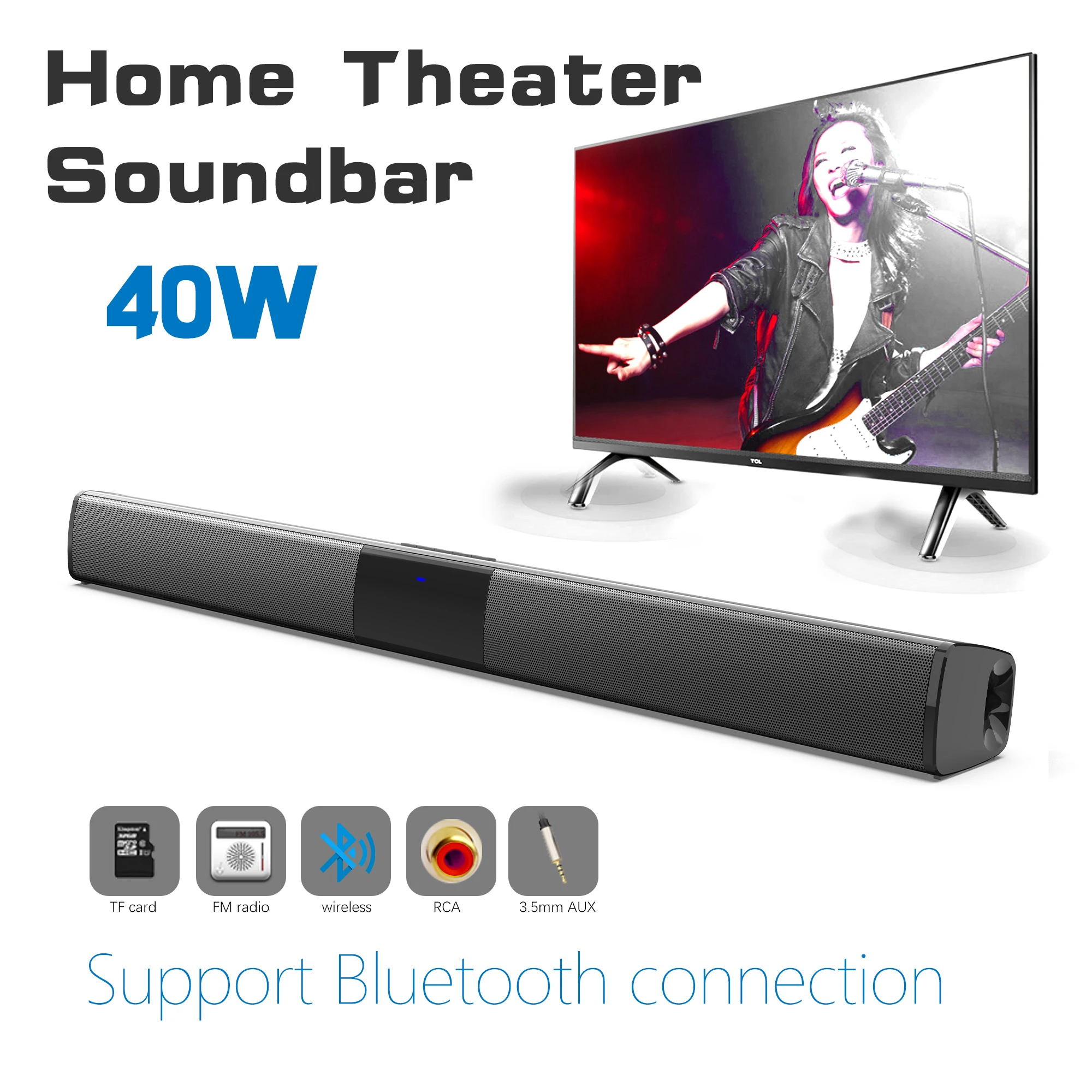 Home Cinema Subwoofer - Barra de sonido de alta potencia