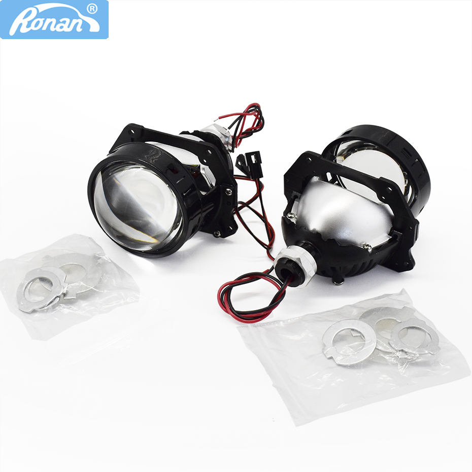 Projector Lamp Replacement - Ronan-lente de proyector bi-led, Kit completo