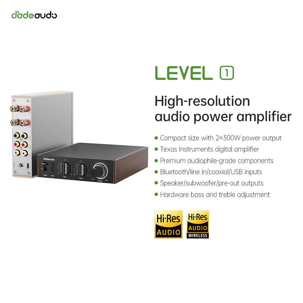 Genius Home Cinema - Amplificador Bluetooth LDAC de Escritorio JadeAudio