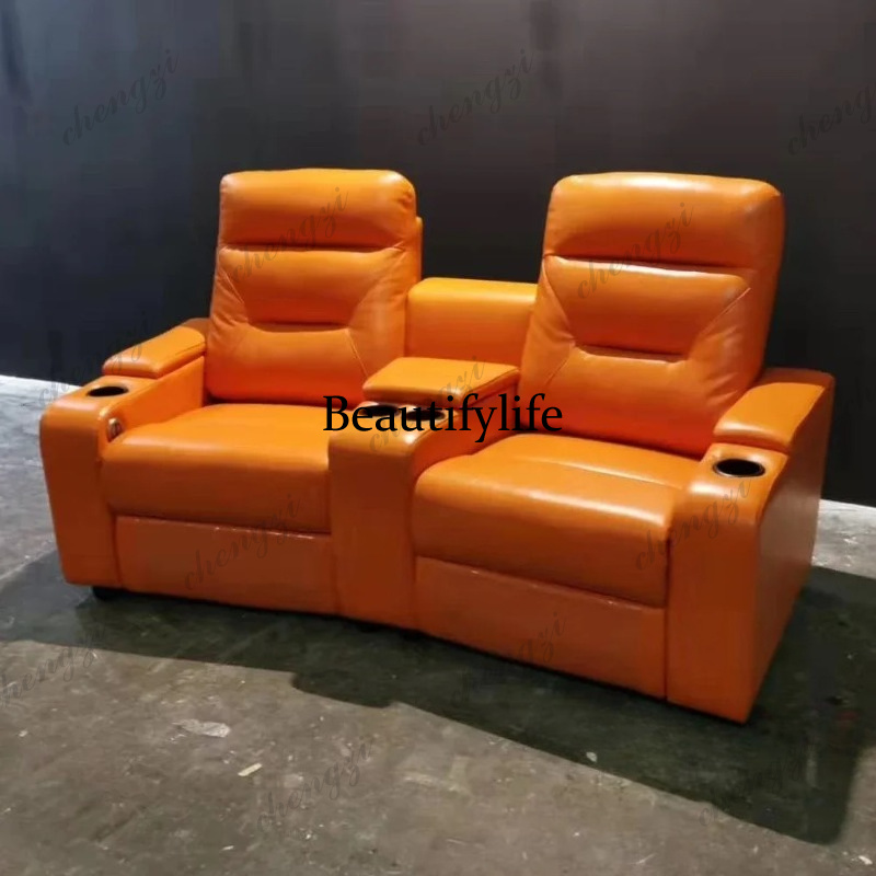 Home Cinema Couch - Juego de sofás de cuero con