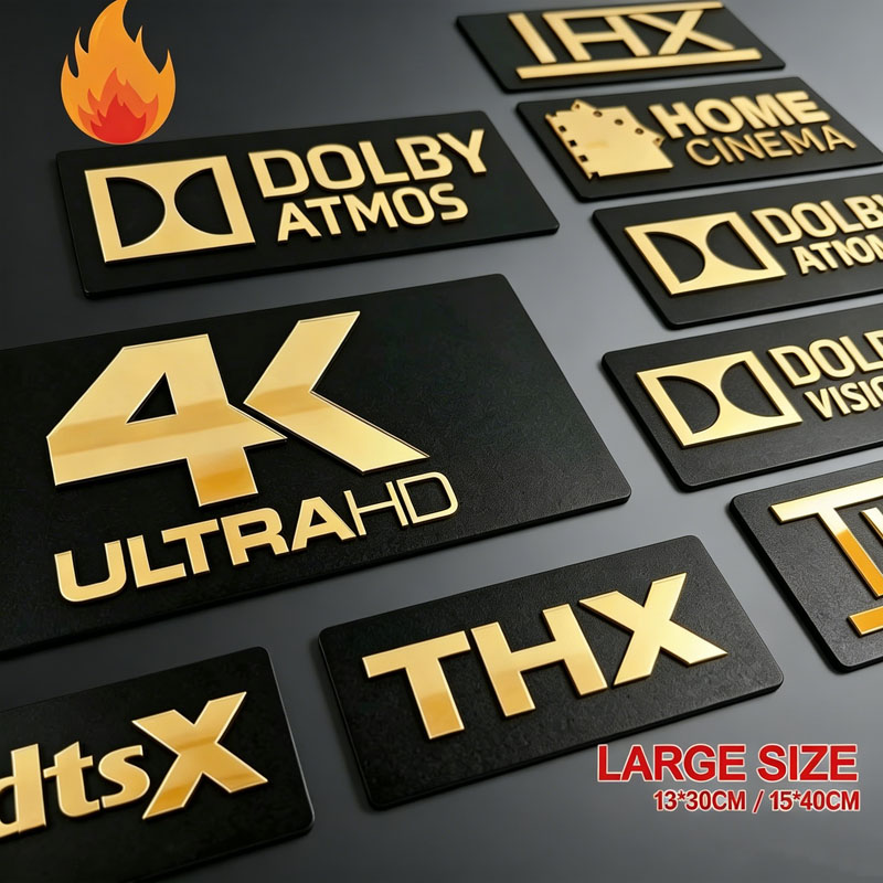 Home Cinema Dts X - Letreros 3D para Cine en Casa