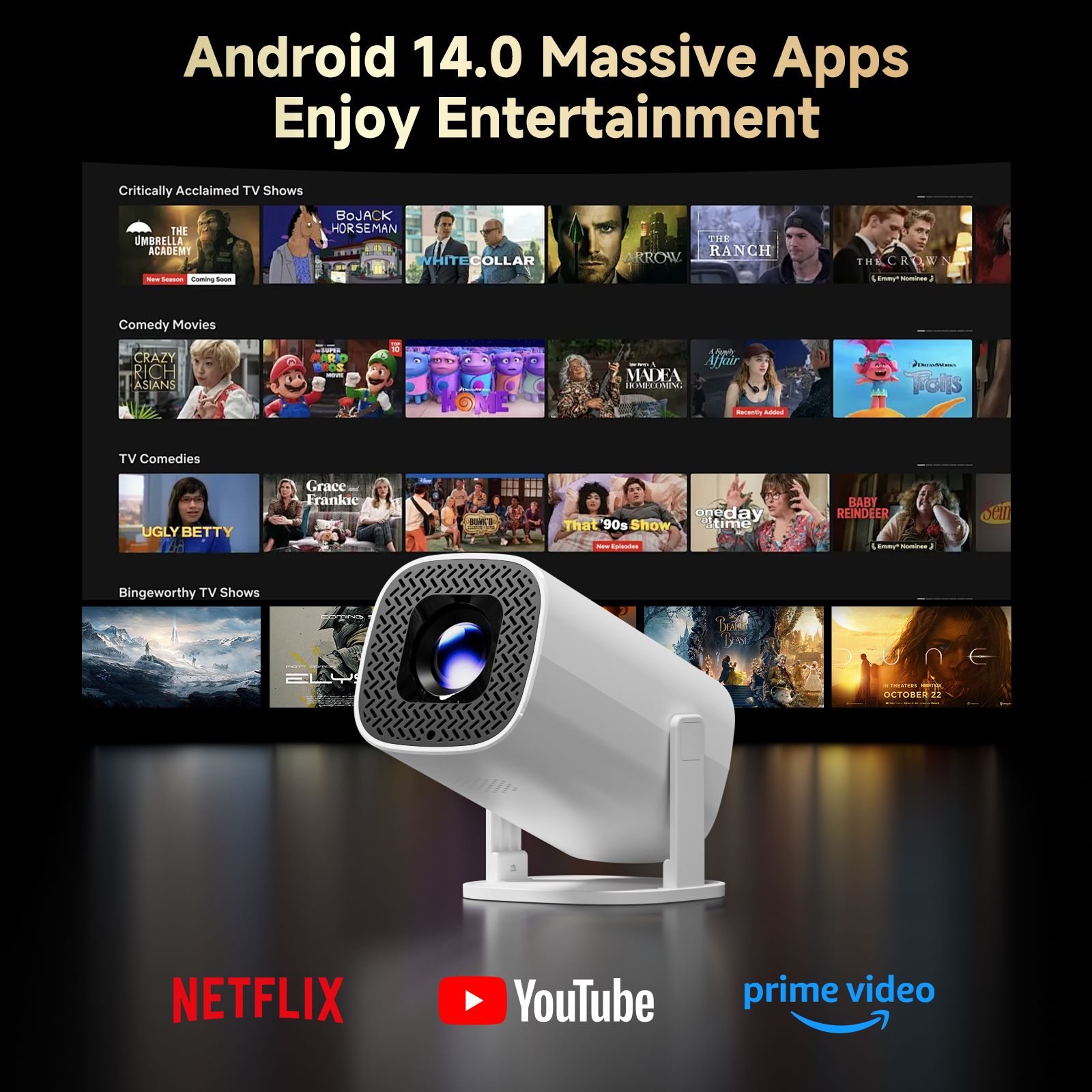 HONGTOP P30PRO Mini proyector  - Home Cinema Night reseña y precio