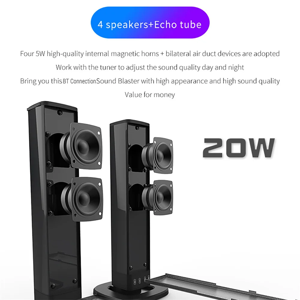 Barra de sonido inalámbrica Bl - Home Cinema Subwoofer reseña y precio