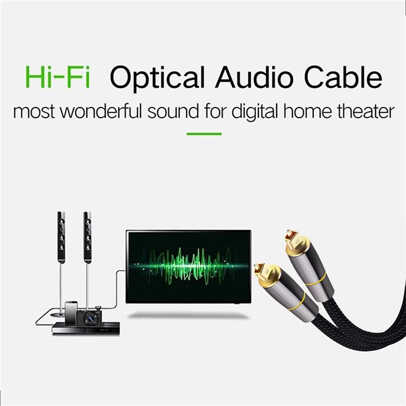 Cable de Audio óptico Toslink  - Home Cinema Subwoofer reseña y precio