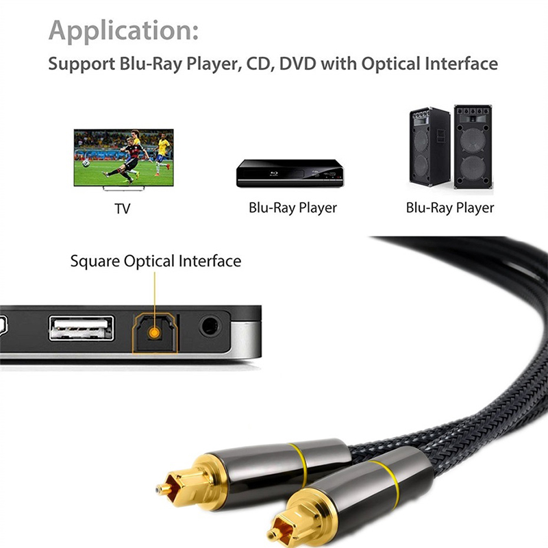 Cable de Audio óptico Toslink  - Home Cinema Subwoofer reseña y precio