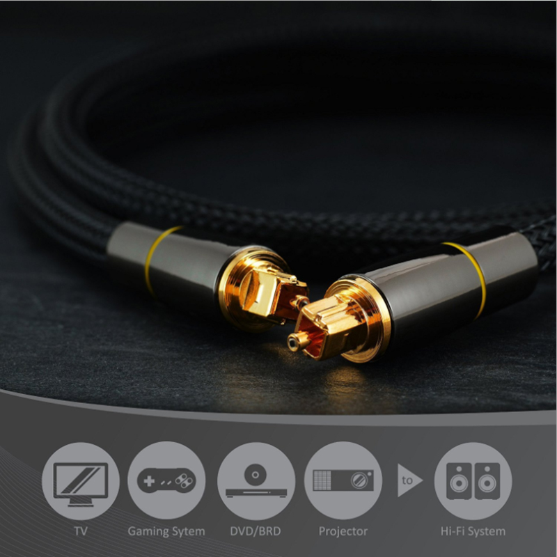 Cable de Audio óptico Toslink  - Home Cinema Subwoofer reseña y precio