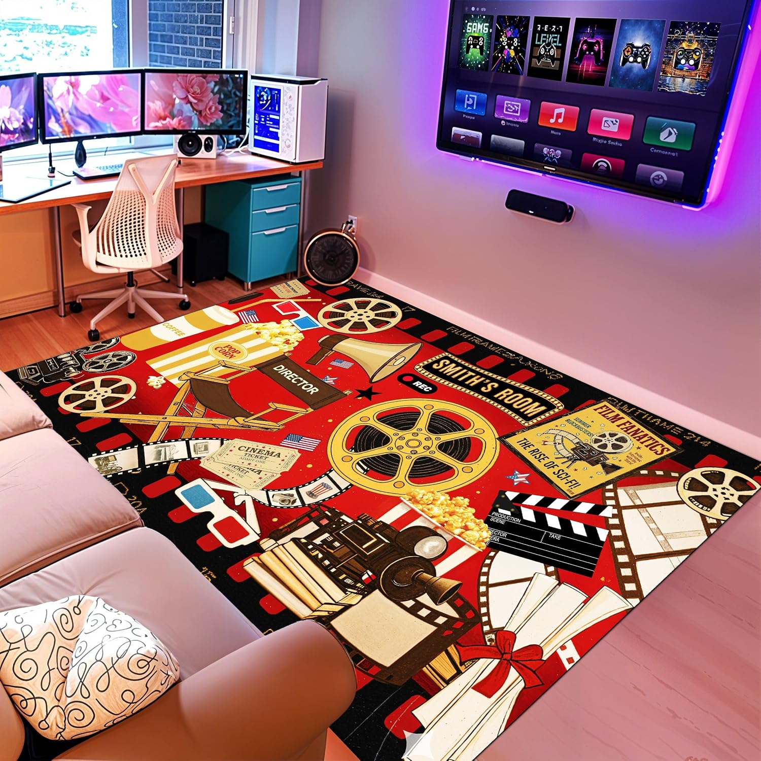 Alfombra Personalizada con Tem - Home Cinema Night reseña y precio
