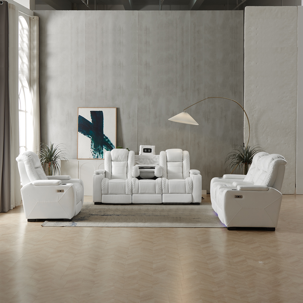 Sofá reclinable eléctrico de l - Home Cinema Couch reseña y precio