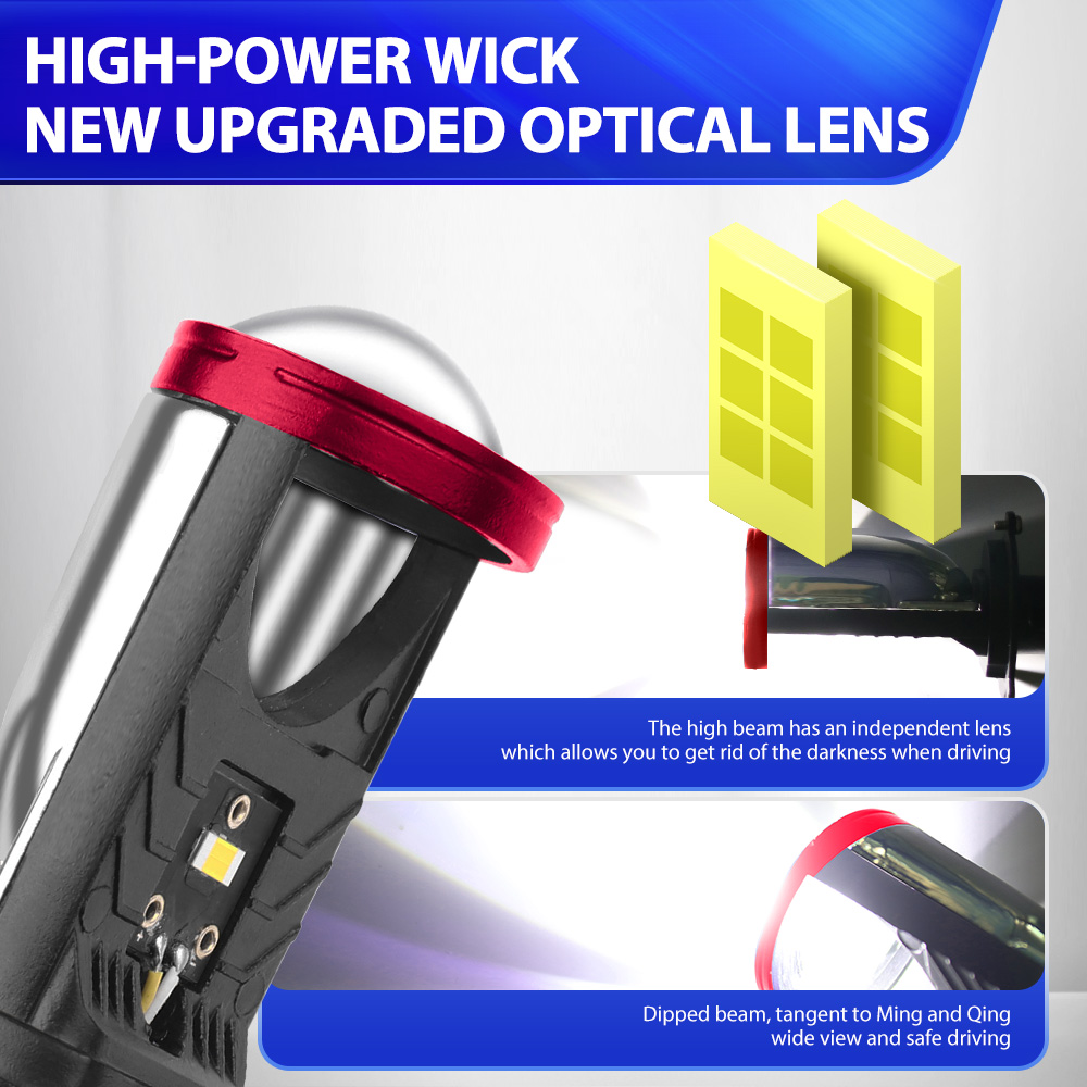 Faro LED para motocicleta Kawa - Projector Lamp Replacement reseña y precio