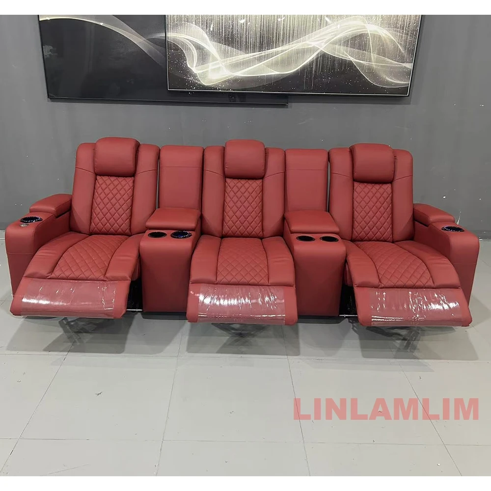 Linlamlim Sofá reclinable de l - Home Cinema Theater reseña y precio