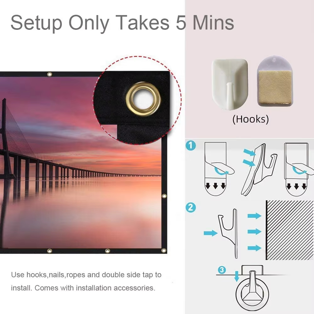 Pantalla de Proyector Plegable - Home Cinema Gadgets reseña y precio