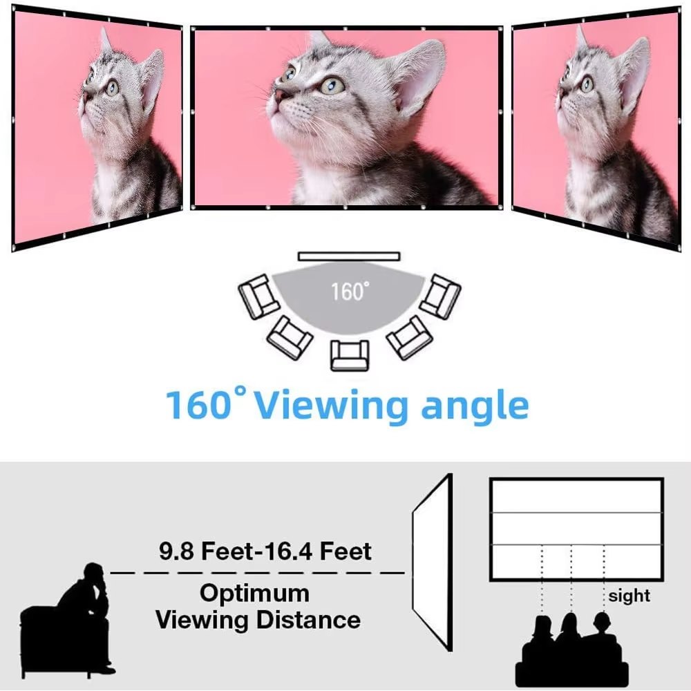 Pantalla de Proyector Plegable - Home Cinema Gadgets reseña y precio