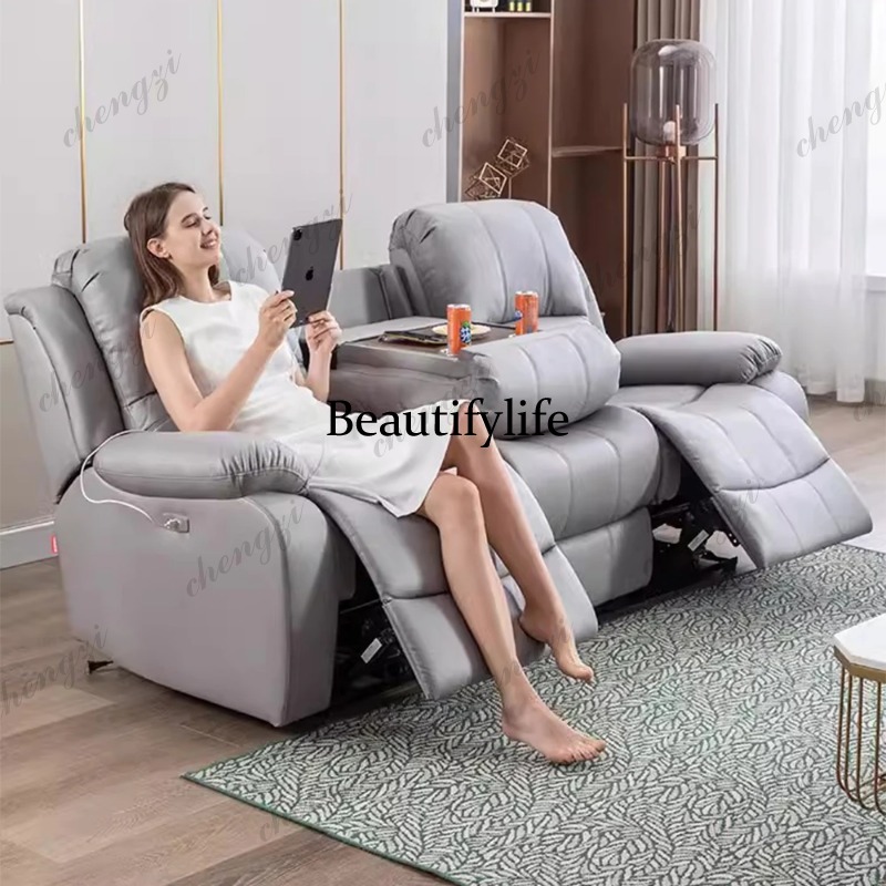 Sofá Reclinable Eléctrico Manu - Home Cinema Couch reseña y precio