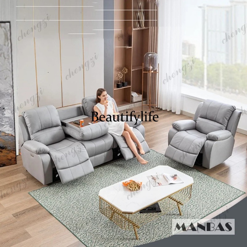 Sofá Reclinable Eléctrico Manu - Home Cinema Couch reseña y precio