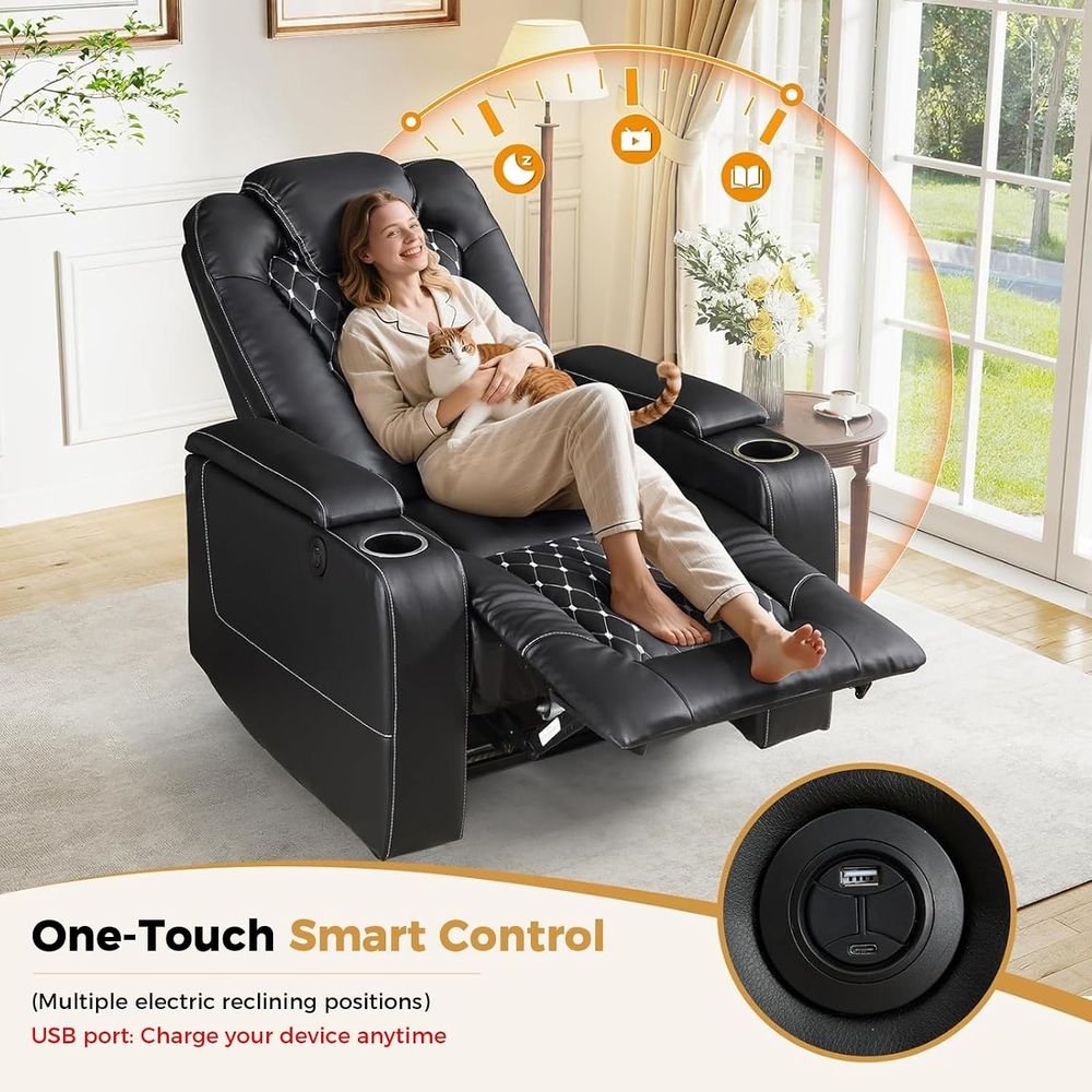 Sillón Reclinable Eléctrico co - Home Cinema Couch reseña y precio