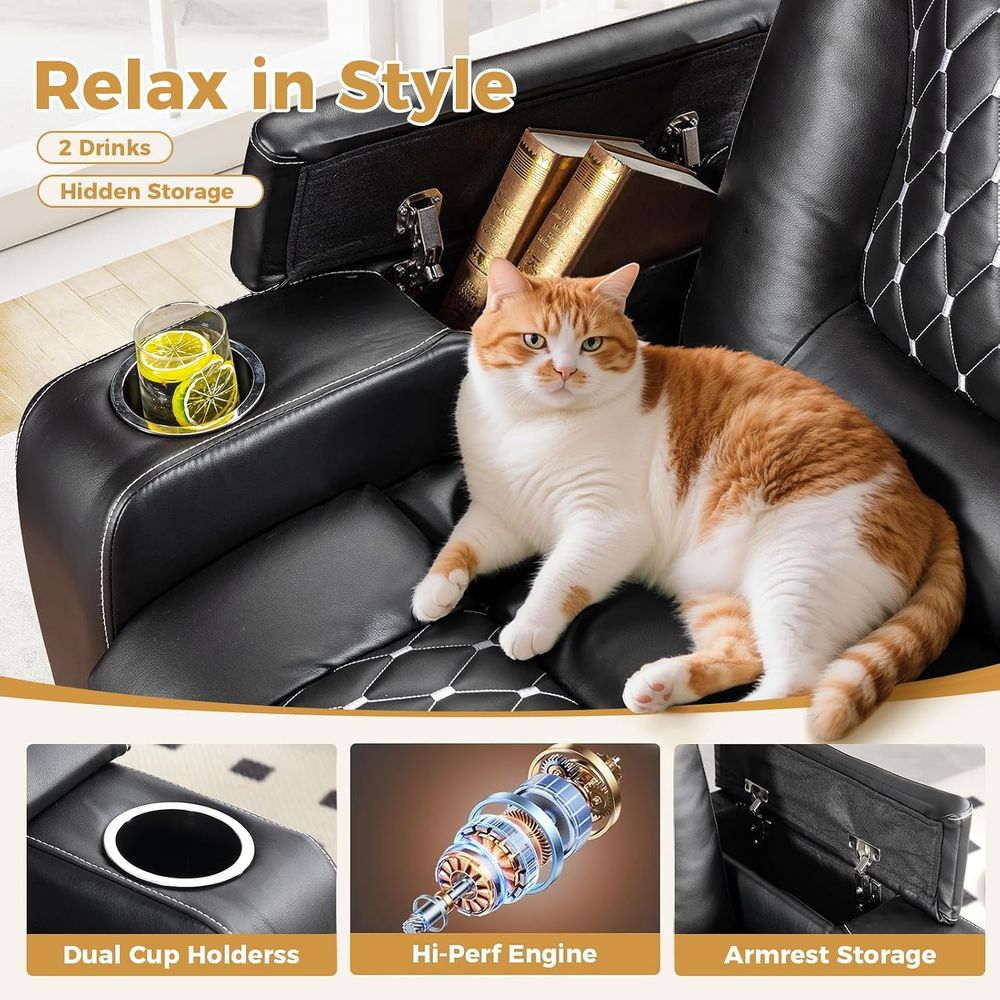Sillón Reclinable Eléctrico co - Home Cinema Couch reseña y precio