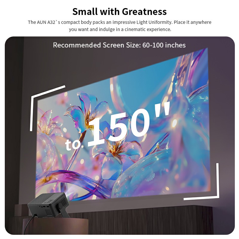 AUN A32 Pro Android 13 proyect - Home Cinema Gadgets reseña y precio