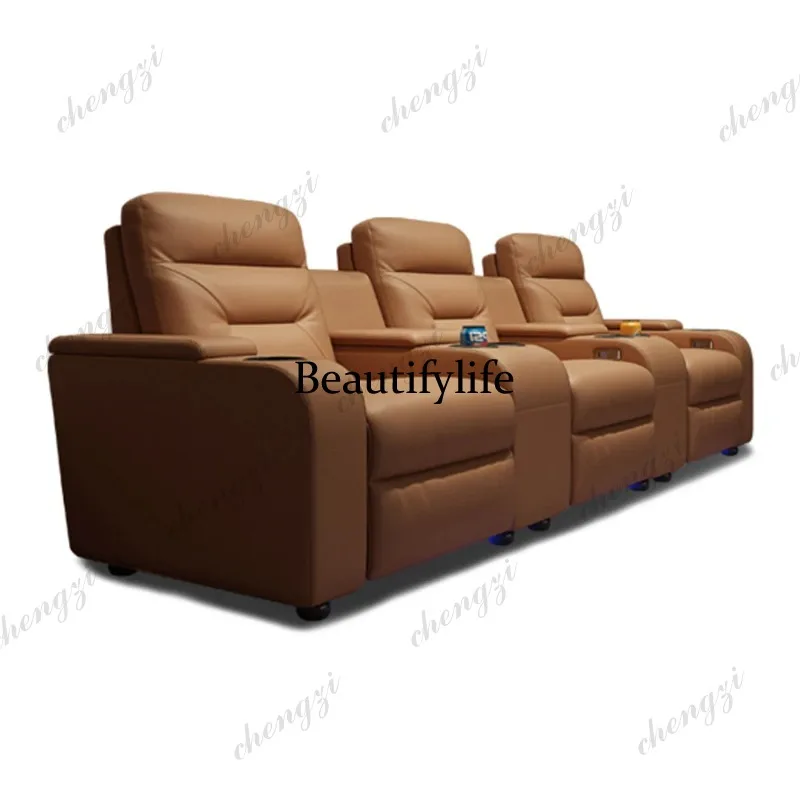 Juego de sofás de cuero A49 co - Home Cinema Couch reseña y precio