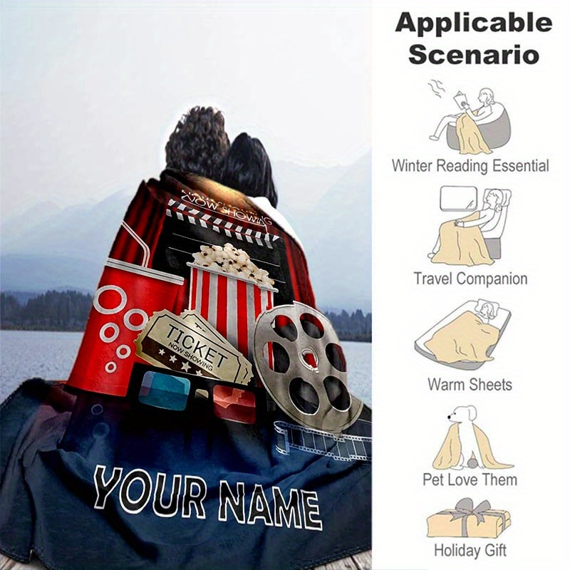 Manta de Felpa Personalizable  - Home Cinema Night reseña y precio