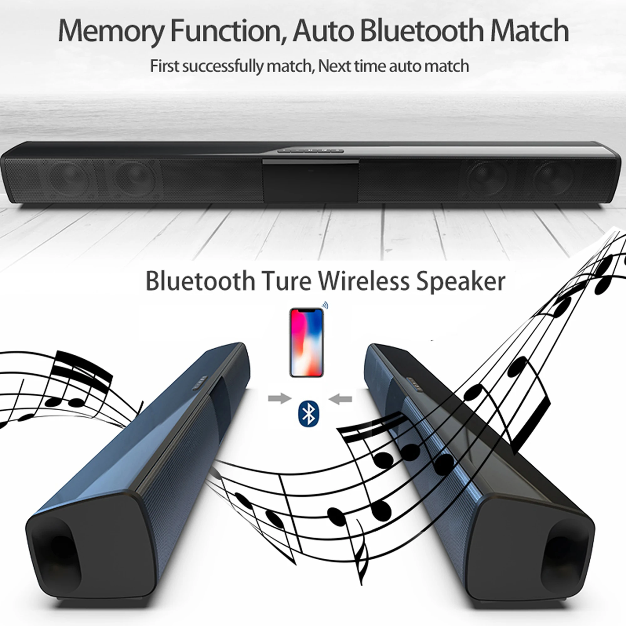 Barra de sonido de alta potenc - Home Cinema Subwoofer reseña y precio
