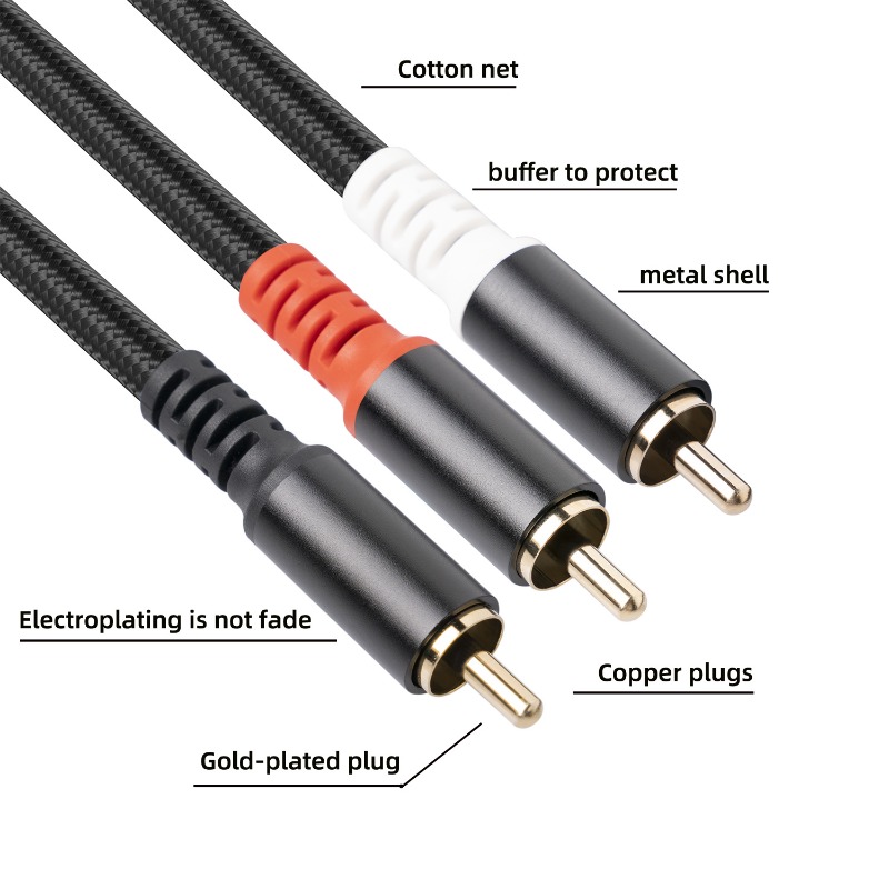 1/2/3M 1 RCA macho a 2 RCA Cab - Genius Home Cinema reseña y precio