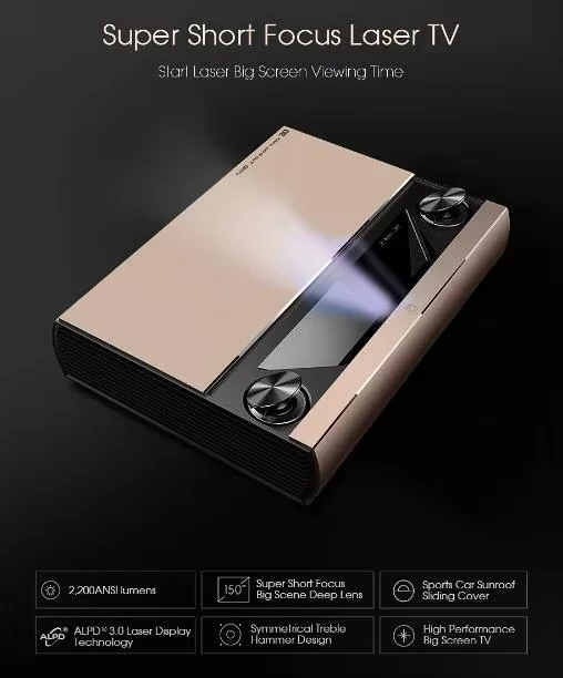 Proyector Láser JMGO SA de Tir - Home Cinema Ultra Short Throw Projector reseña y precio