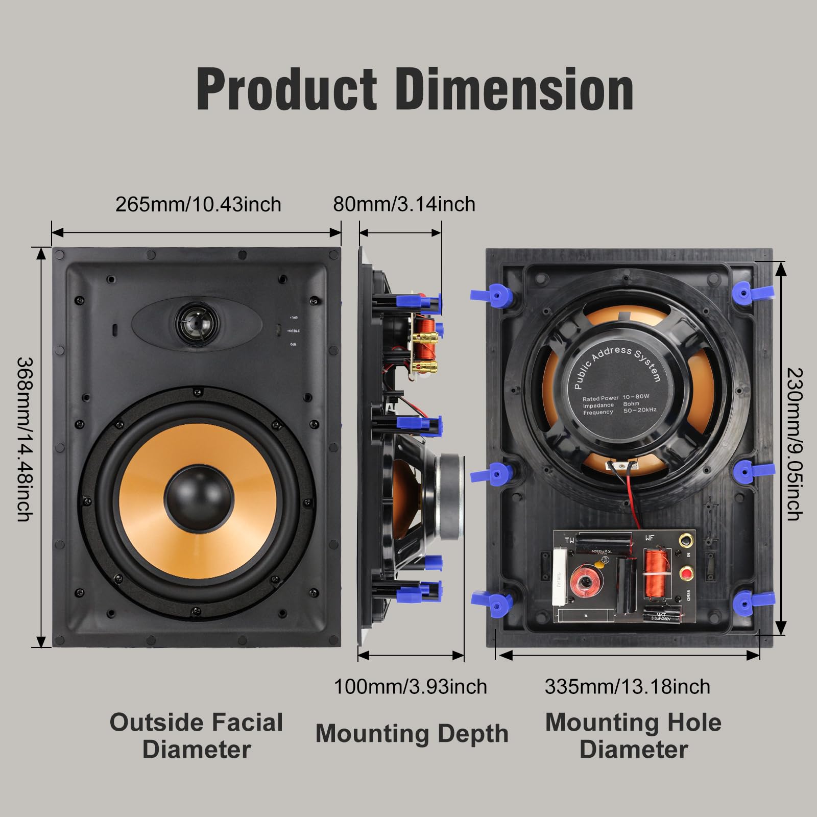 STUDIOFINIX Altavoces de Pared - Home Cinema Subwoofer reseña y precio
