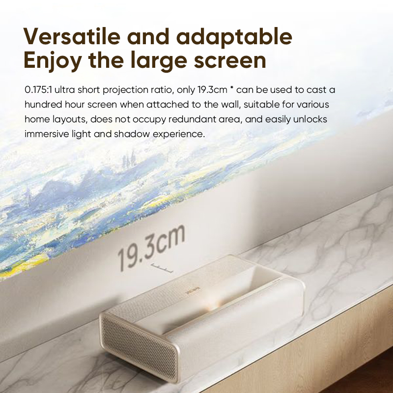 Proyector de TV Láser Tricolor - Home Cinema Ultra Short Throw Projector reseña y precio