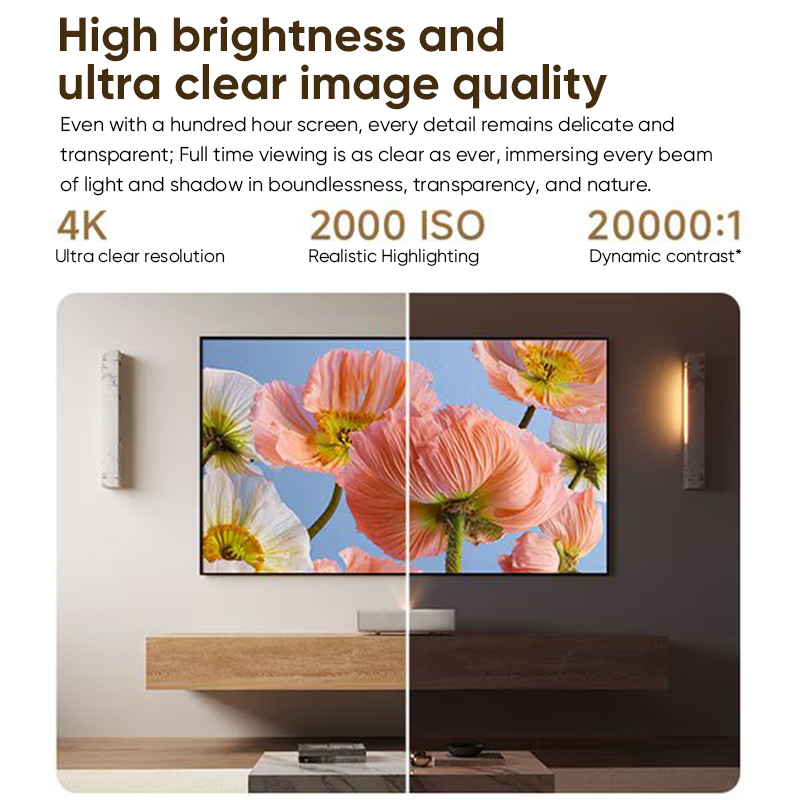 Proyector de TV Láser Tricolor - Home Cinema Ultra Short Throw Projector reseña y precio