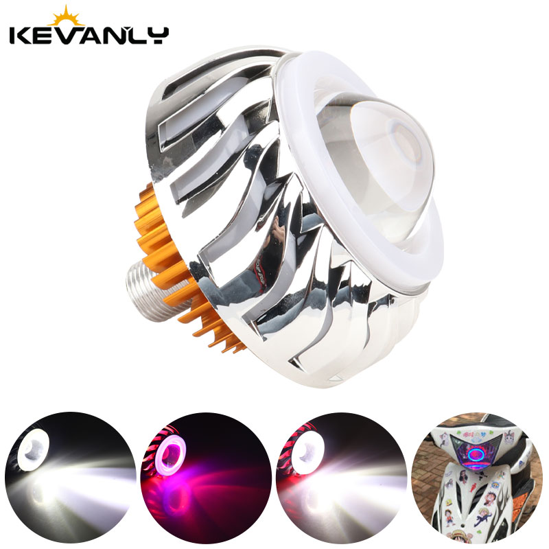 Faro LED doble para coche y mo - Projector Lamp Replacement reseña y precio