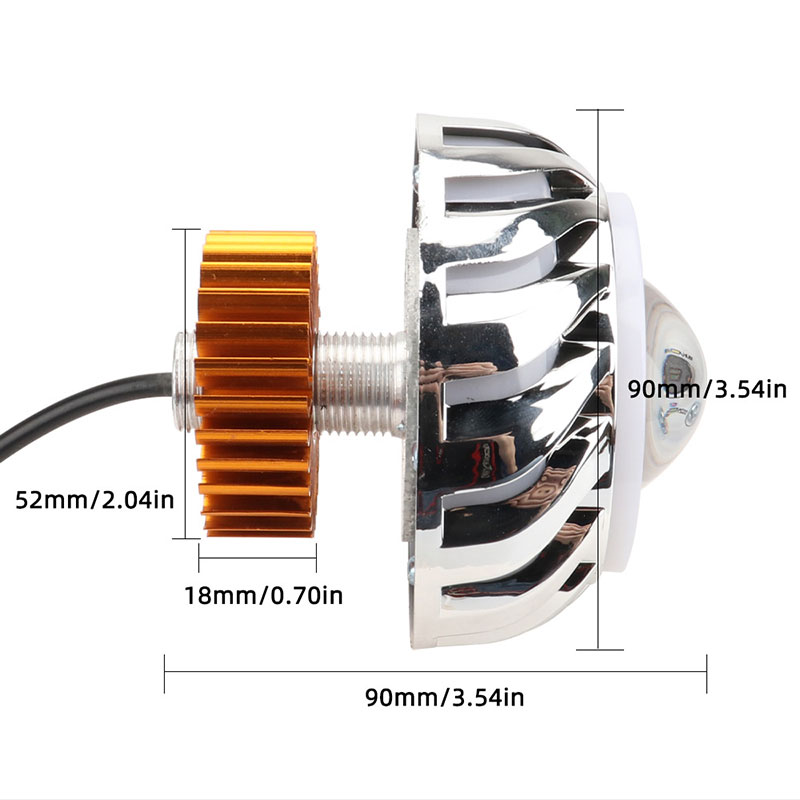 Faro LED doble para coche y mo - Projector Lamp Replacement reseña y precio
