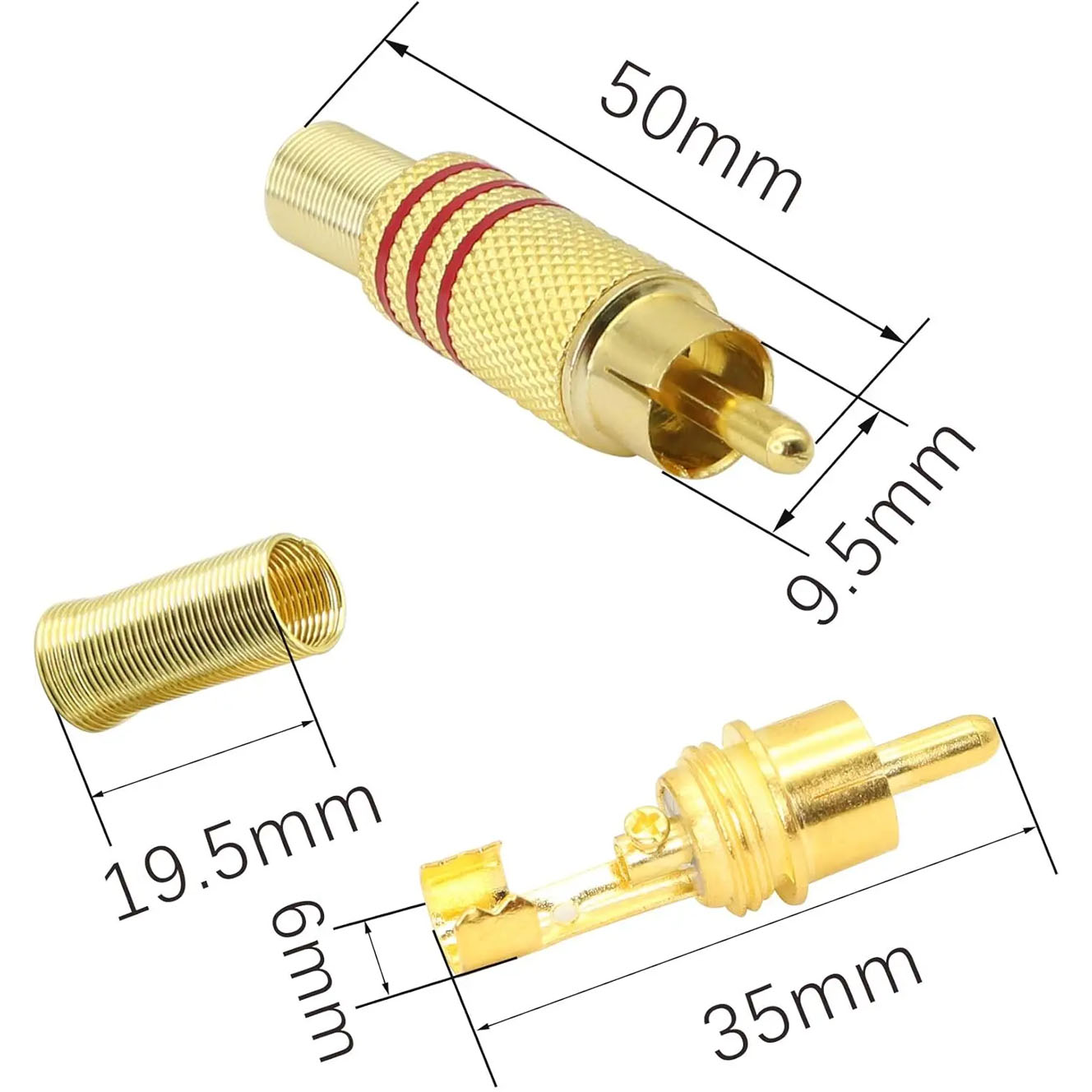 Conector de Audio y Video RCA  - Genius Home Cinema reseña y precio
