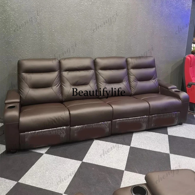 Juego de sofás de cuero con as - Home Cinema Couch reseña y precio