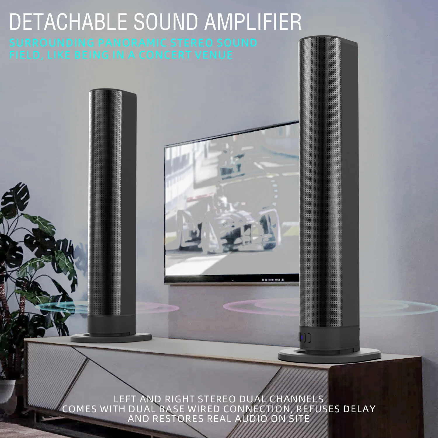 Barra de sonido FM, altavoces  - Home Cinema Gadgets reseña y precio