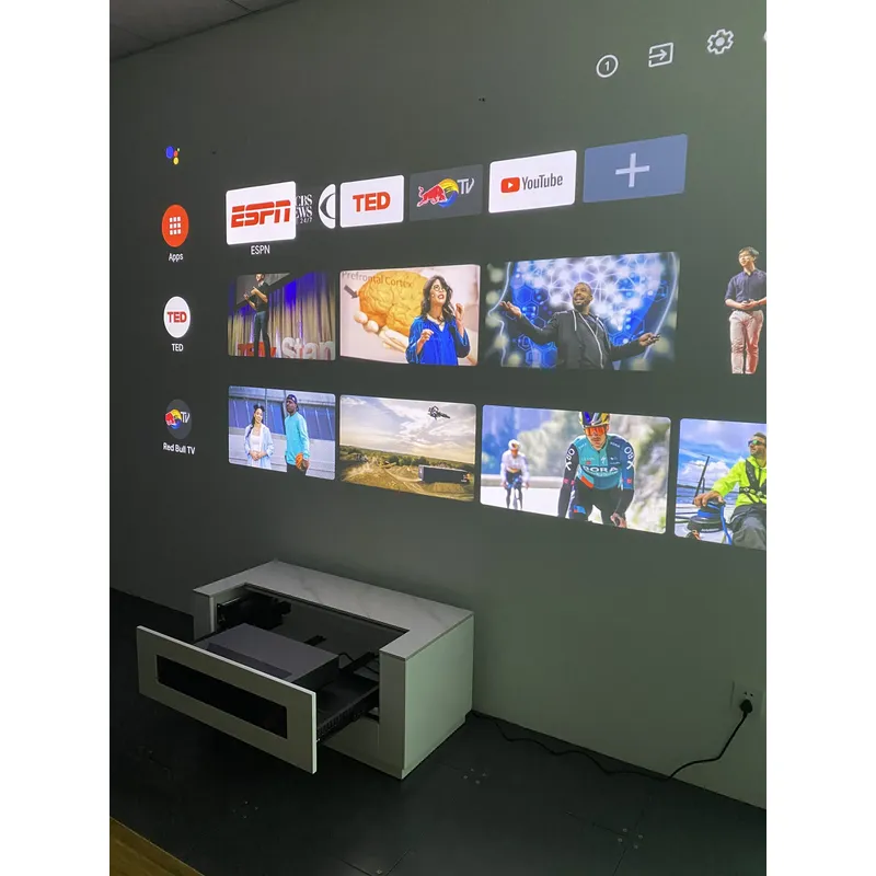 Mueble para Proyector Intelige - Home Cinema Ultra Short Throw Projector reseña y precio